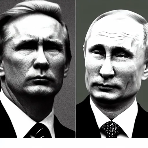 Image similar to donald trump and vladimir putin, tom of finland, extremely detailed