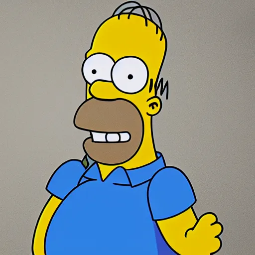 Prompt: homer simpson photo realistic 8 k resolution
