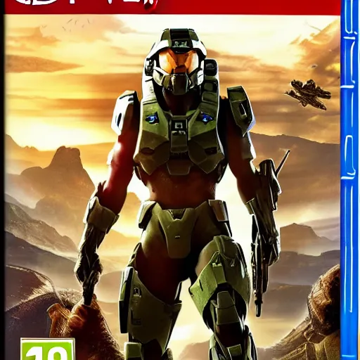 Image similar to video game box art of a ps 4 game called halo : indiana jones edition, 4 k, highly detailed cover art.