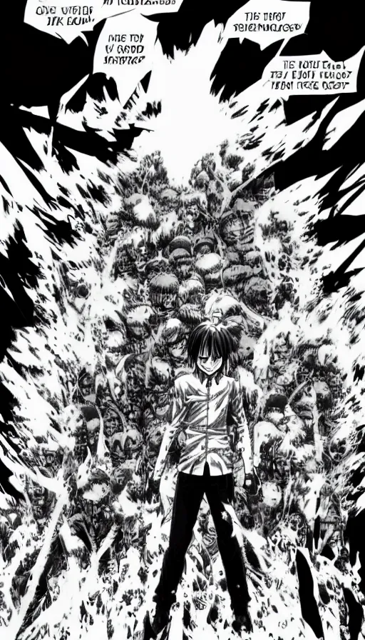 Image similar to the end of the world, by hajime isayama