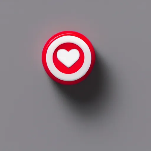 Image similar to Very tiny red alarm clock that looks like the iOS emoji and has the same colors, 3D clay render, 4k UHD, white background, isometric top down left view, diffuse lighting, zoomed out very far