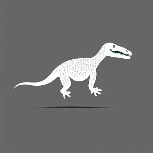 Image similar to dinosaur vector icon. isolated dinosaur, vector illustration. white background. professional illustration, trending on behance