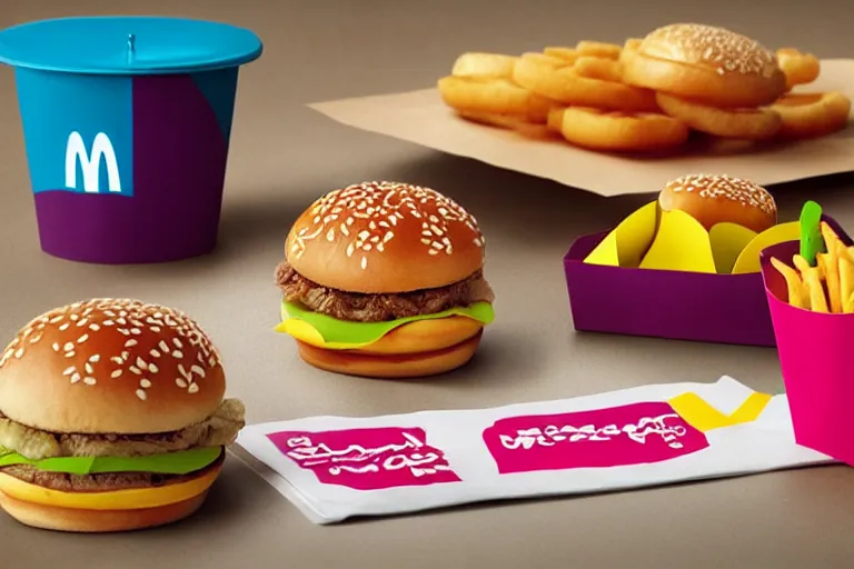 Image similar to mcdonalds!! crayons between sesame seed buns, commercial photograph