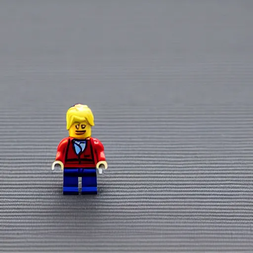 Image similar to miniature Donald Trump Lego figure, macro, dslr photo