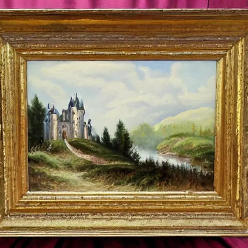 Image similar to painting of castle no frame