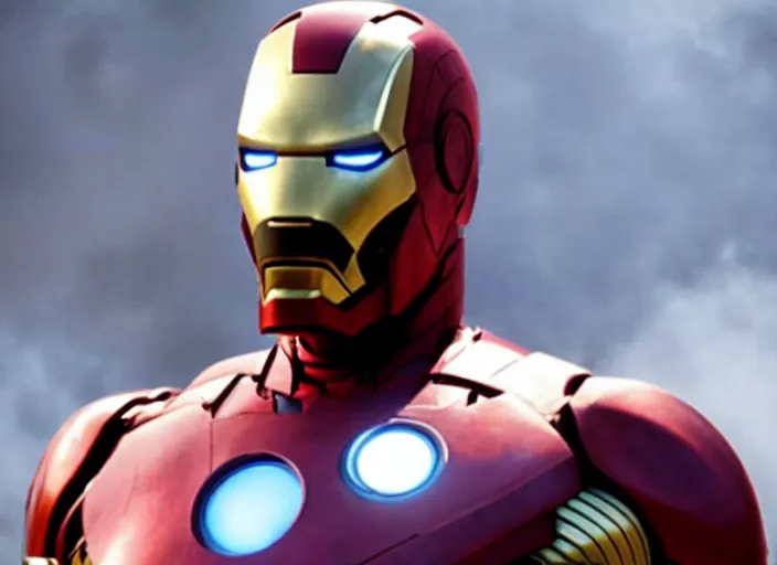 Prompt: film still of snoop dogg snoop dogg snoop dogg as iron man in new avengers film, 4k