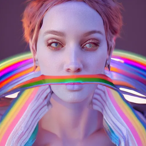 Image similar to Brilliant light study. 8k Resolution. Trending on Artstation. Rainbow. Unreal engine. Visually stunning.