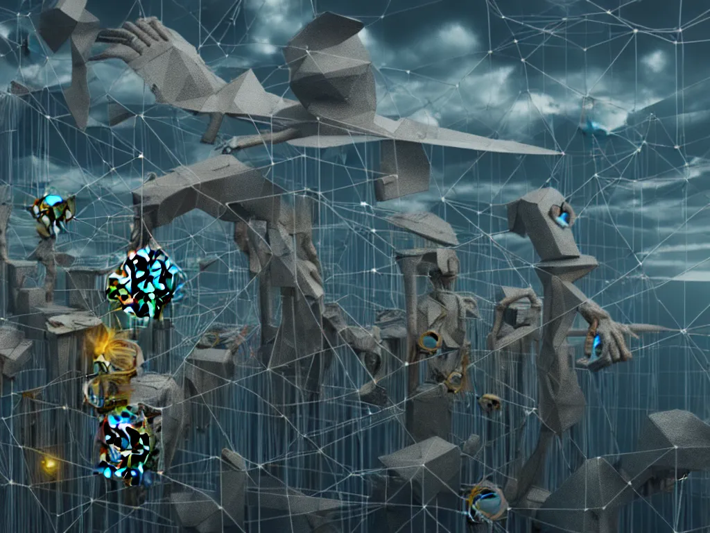 Image similar to highly detailed photo of what did you find on the blockchain?, trending on deviantart, neo surrealism, sharp focus, 4 k, a lot of little details, octane, masterpiece, art by max ernst