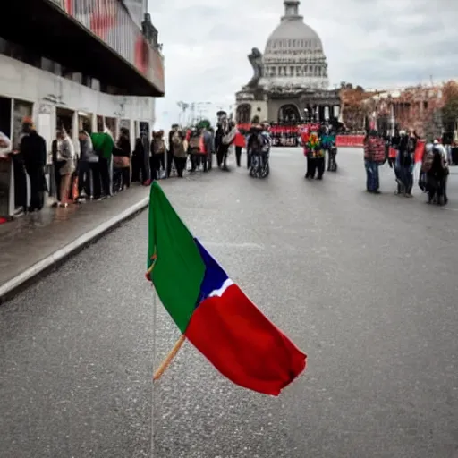 Image similar to the worst country to live in, the flag is visible.