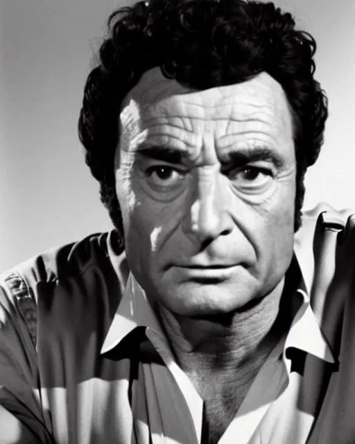 Image similar to peter falk as captain america