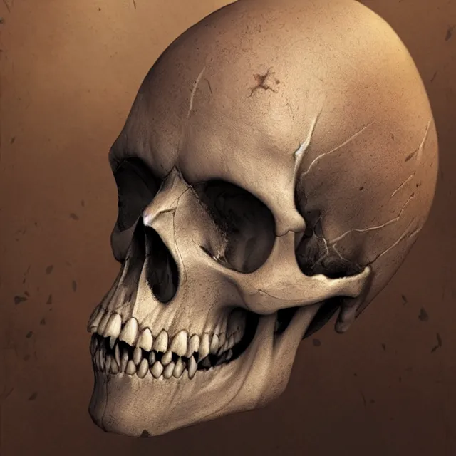 Prompt: hyper realistic photo portrait zombie skull cinematic, greg rutkowski, james gurney, mignola, craig mullins, brom redshift, vray, octane