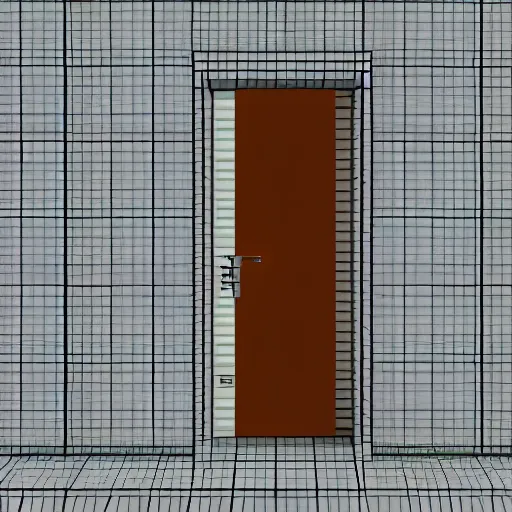 Prompt: 3d rendered of a pixel room