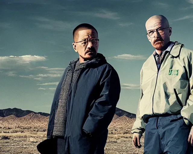 Image similar to 4 k still from breaking bad, starring xi jinping