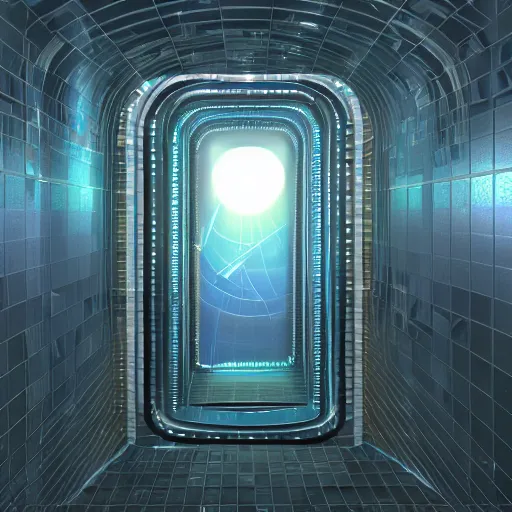 Prompt: a intergalactic portal in a bathroom stall, portal, intergalactic, bathroom stall, realistic, 8k, detailed