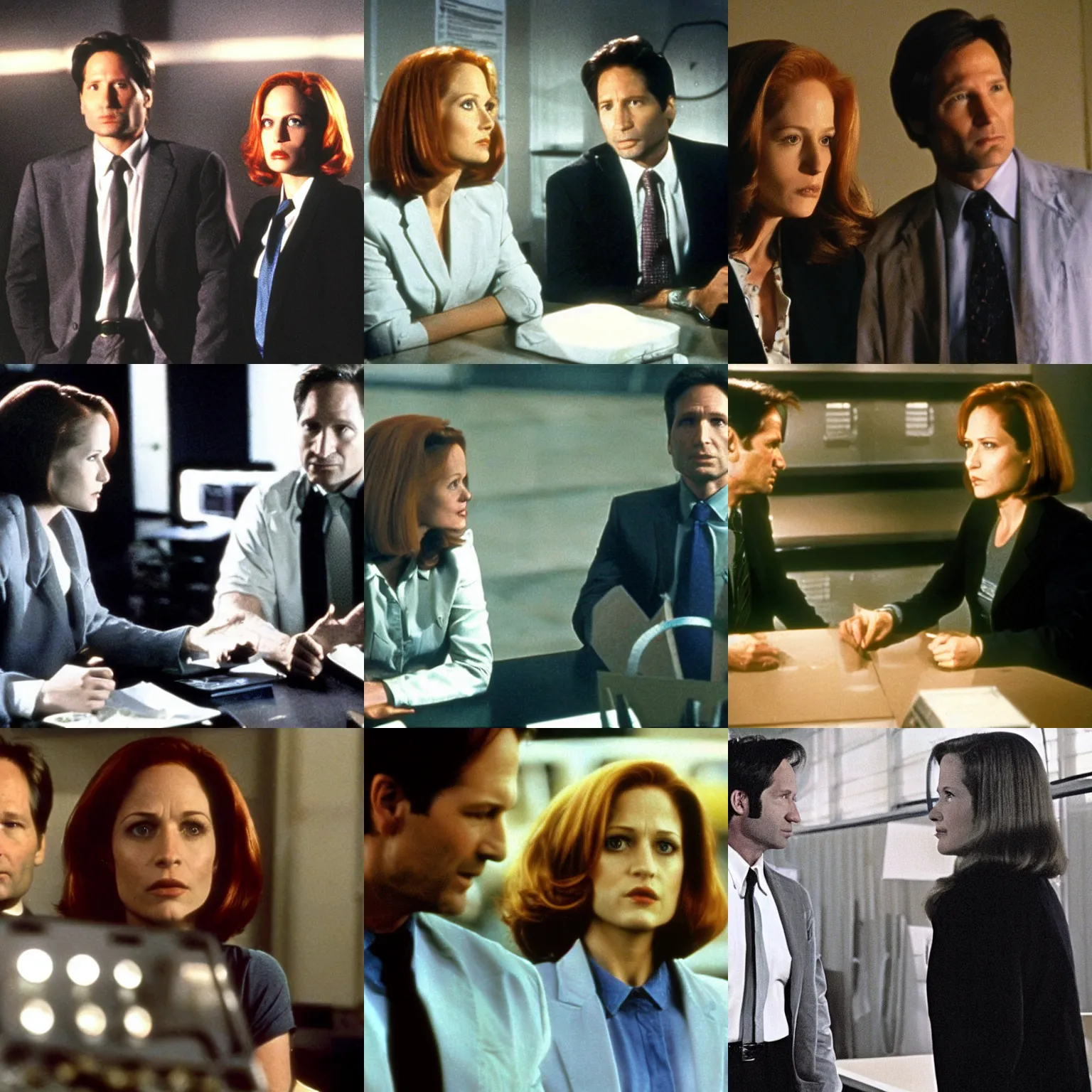 Prompt: a scene from the tv show'the x - files'