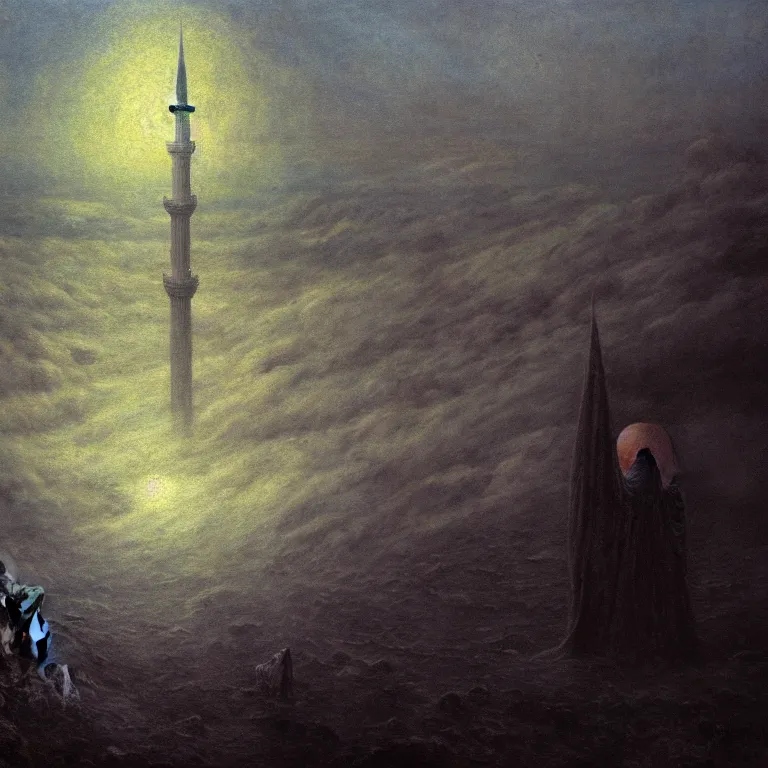 Image similar to a cinematic scene from the istanbul on clouds, solidity and eternity, lovecraft, concept art by beksinski and jean delville, dramatic lighting, ultra hd, hdr, 8 k