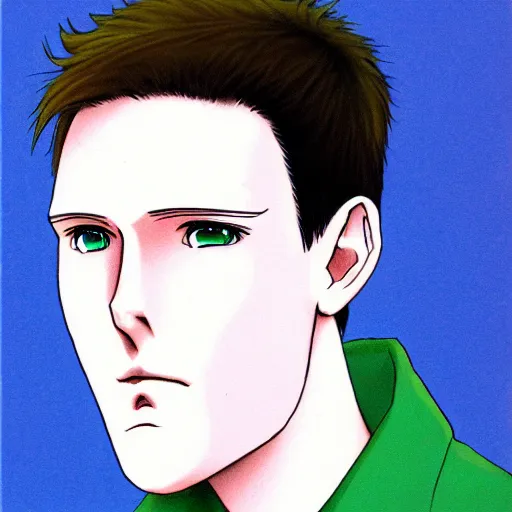 Image similar to anime cartoon, keir starmer, portrait