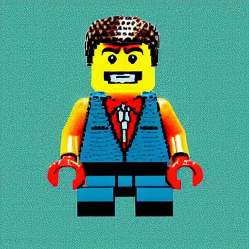 Prompt: g - man in lego style