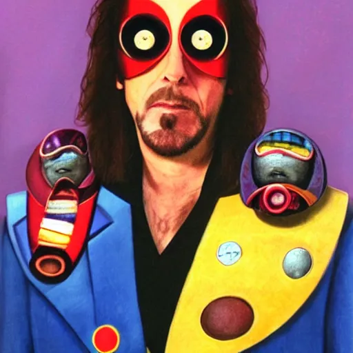 Image similar to Zaphod Beeblebrox, official portrait.