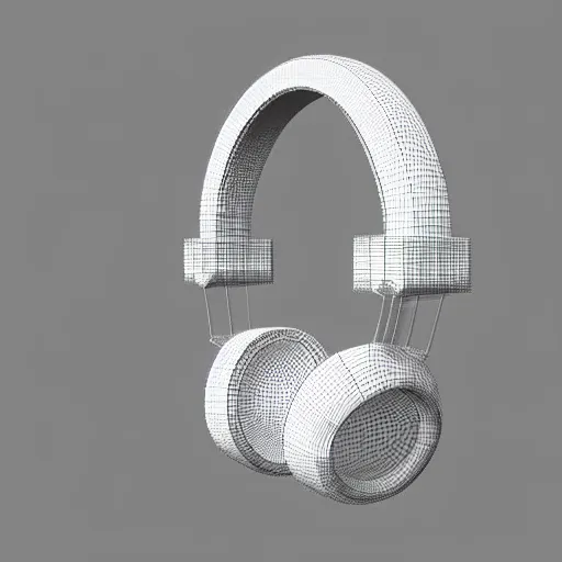 Prompt: low poly headphones, polygon, 3d render, belender,