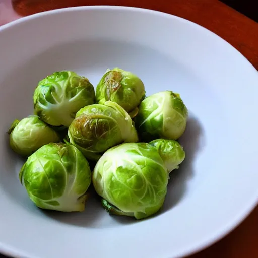 Image similar to brussel sprouts on white gravel, mashed potatoes, Michelin star, award winning