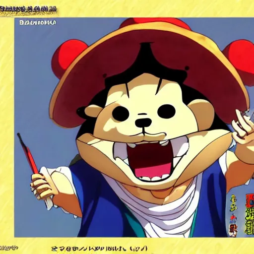 Image similar to basoromyu kuma by oda eiichiro, by toei animation