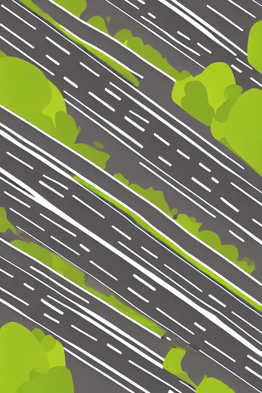 Prompt: minimalist boho style art of a freeway, illustration, vector art