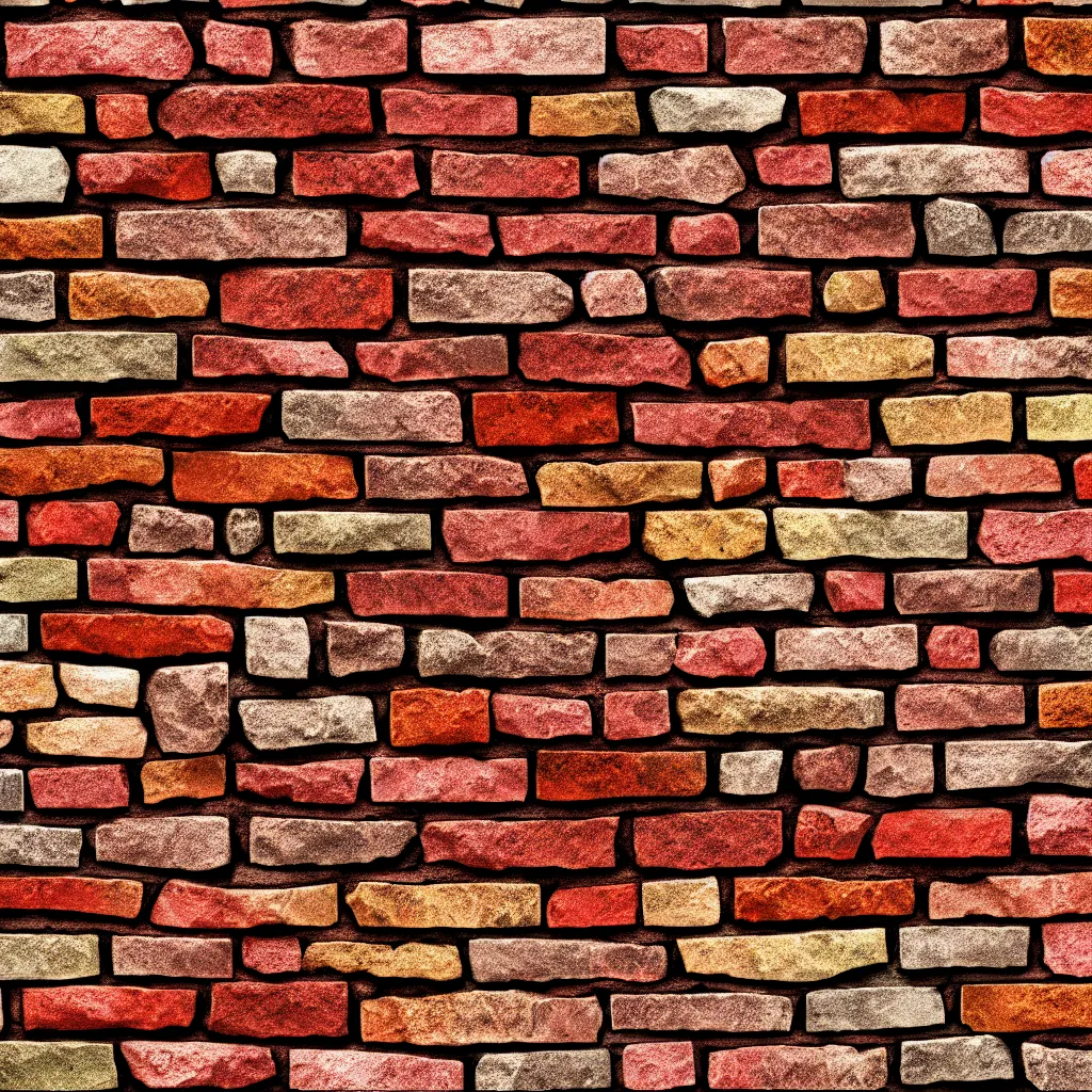 Image similar to a brick multicolor wall stone tile texture irregular diffuse albedo high detail 8k macro details texture texture texture texture