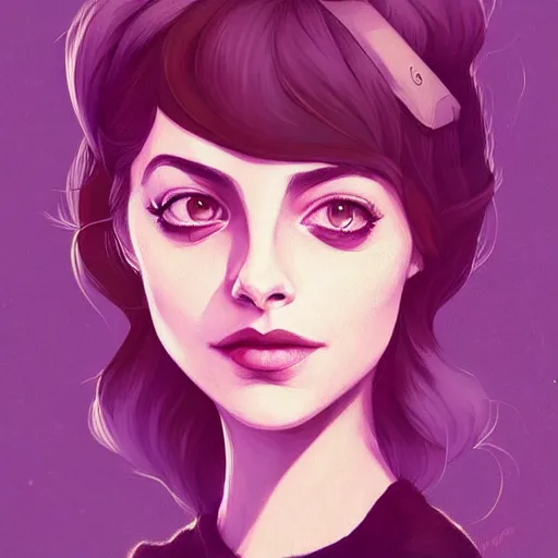 Prompt: a portrait of a beautiful willa holland as a hipster, art by lois van baarle and loish and ross tran and rossdraws and sam yang and samdoesarts and artgerm, digital art, highly detailed, intricate, sharp focus, trending on artstation hq, deviantart, unreal engine 5, 4 k uhd image