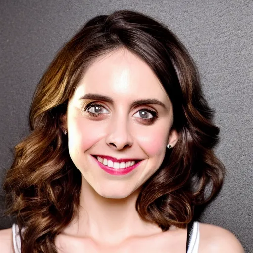 Image similar to alison brie portrait, 8k resolution, amazing detail, hyper realistic