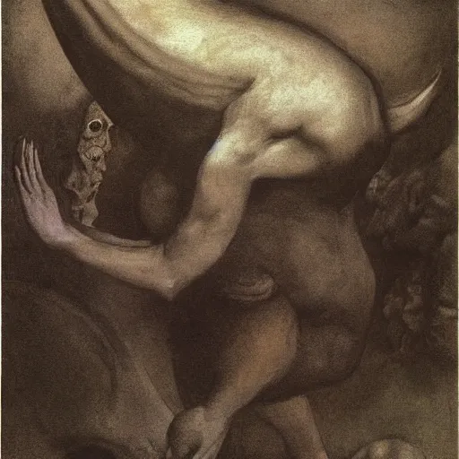 Prompt: the devil in disguise, by Odd Nerdrum, by Francisco Goya, by M.C. Escher, fairy-tale illustration style, very detailed, colorful, beautiful, eerie, surreal, psychedelic