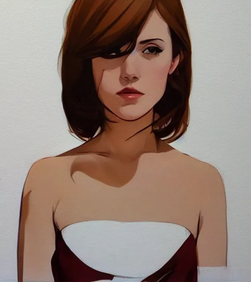 Prompt: https://philnoto.com artwork of a beautiful flirtatious lady by Phil noto.
