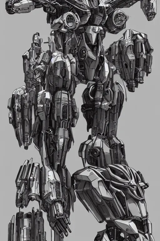 Image similar to very symmetrical!! full body illustrations of mecha, pen and ink, moderately detailed, concept art, falcon wing, artstation