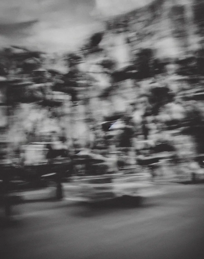 Image similar to “ people falling from the sky, motion blur, suburbs ”