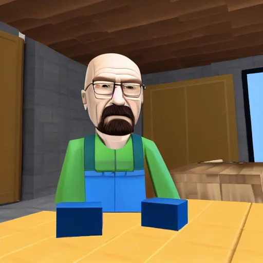 Image similar to walter white in roblox