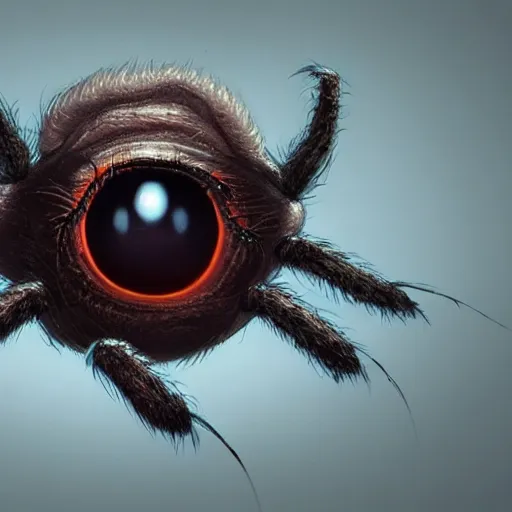 Prompt: an eyeball with spider legs growing out of it, made by Stanley Artgerm Lau, WLOP, Rossdraws, ArtStation, CGSociety, concept art, cgsociety, octane render, trending on artstation, artstationHD, artstationHQ, unreal engine, 4k, 8k,