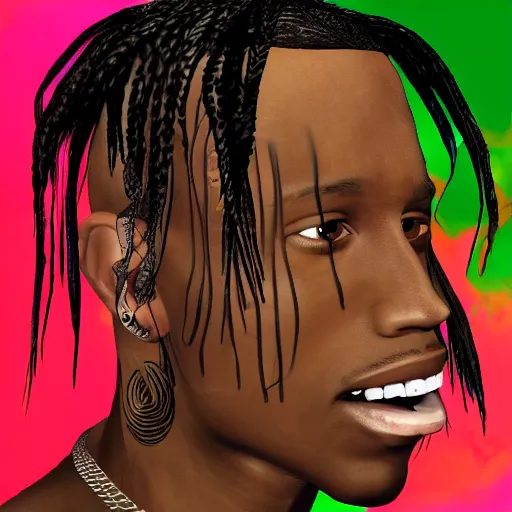 Image similar to Travis Scott in IMVU,