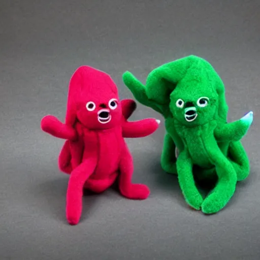 Prompt: cthulu beanie baby