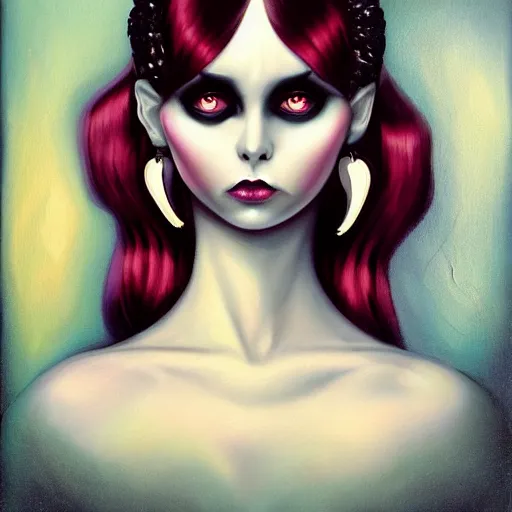 Image similar to a painting in the style of natalie shau.