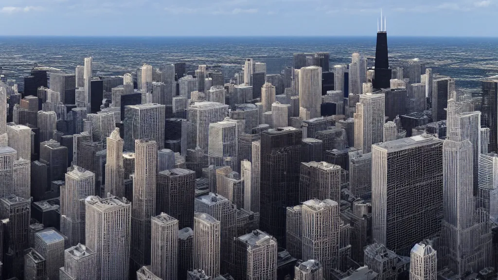 Prompt: Chicago skyline, photorealistic, 4k