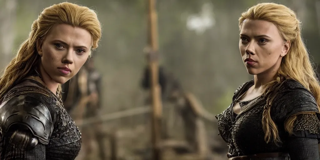 Image similar to Scarlett Johansson in a scene from the TV series Vikings