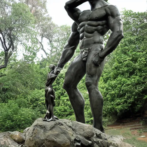 Prompt: the statue of colossus