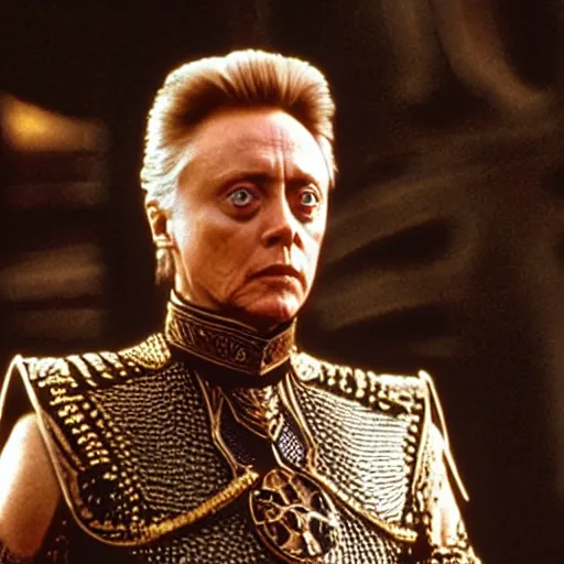 Prompt: christopher walken as emperor shaddam iv in dune