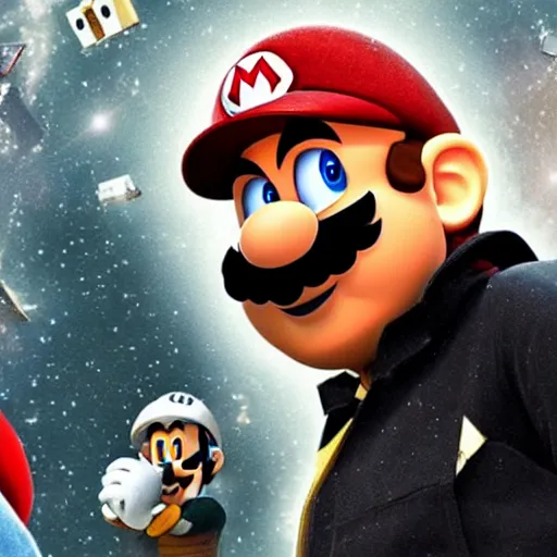 Image similar to mario in interstellar