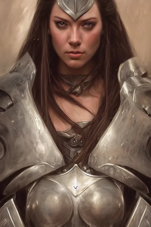 Prompt: angelawhite as a realistic fantasy knight, closeup portrait art by donato giancola and greg rutkowski, digital art, trending on artstation, symmetry!!