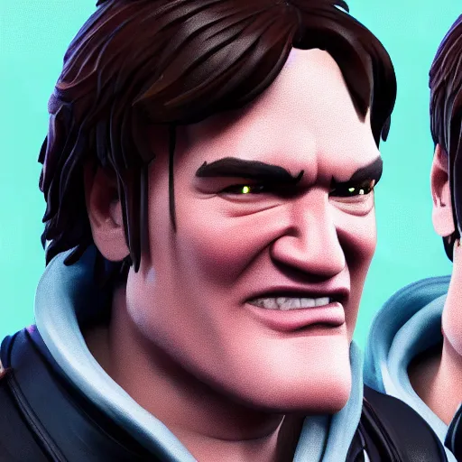 Image similar to a detailed portrait of quentin tarantino in fortnite, unreal engine 5 rendered, incredibly highly detailed and realistic, 8 k, sharp focus, studio quality