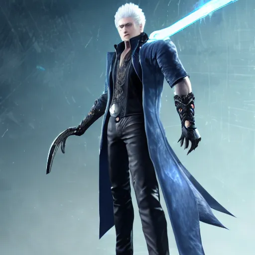 Vergil from Devil may cry, DMC series, Devil may cry, Stable Diffusion