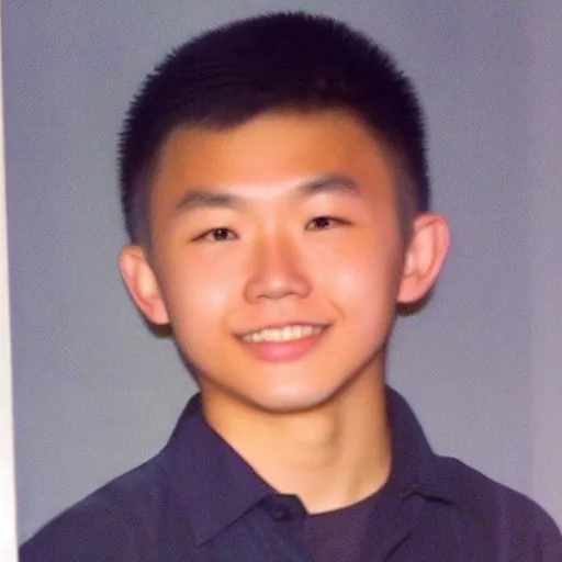 Image similar to isaac chen, age 1 4