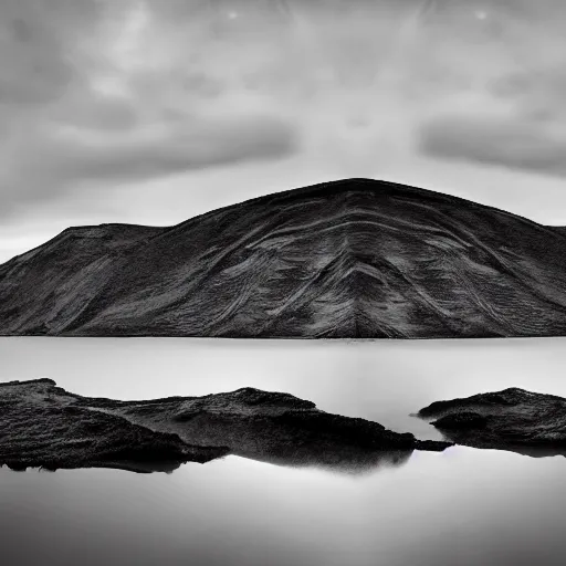 Image similar to surreal dream, award winning black and white photography