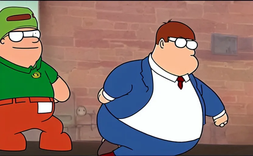 Prompt: peter griffin getting kicked in the face, animation, sharp, smooth